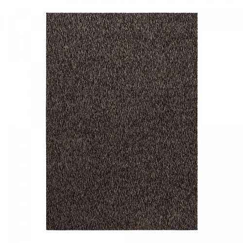 UnAmourDeTapis tapis salle de réception 280x370 tissé marron rectangle motif uni SAKRDA