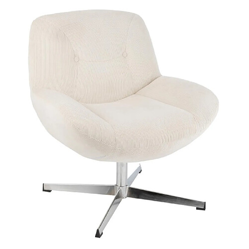 Paris prix Fauteuil lounge Chill - Crème