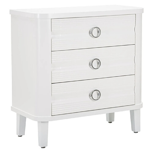 Paris prix Commode 3 tiroirs bois - Blanc