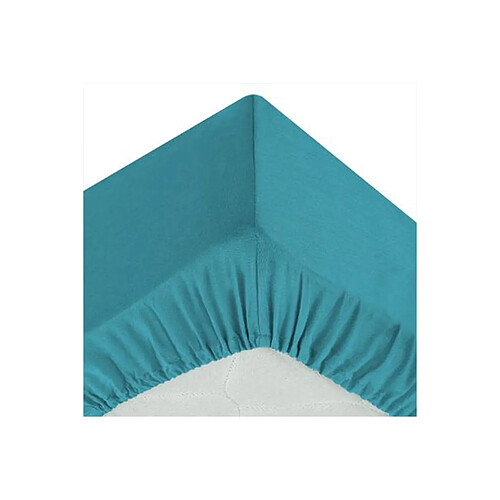 Atmosphera Drap Housse Intérieur 160x200cm Bleu Canard