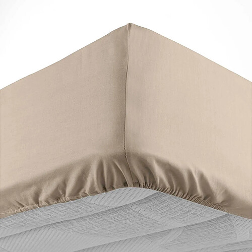 Douceur D'Interieur Drap Housse Lina 180x200cm Sable