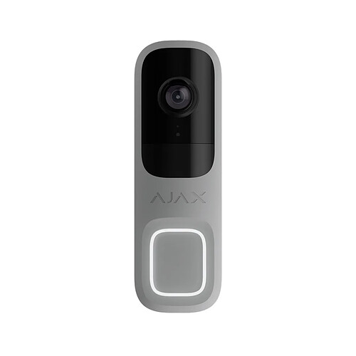 Sonnette Ajax 4MP IA Intégrée Grise – AJ-DOORBELL-4-GRE