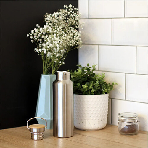 Livoo Bouteille isotherme Design INOX 0,75L