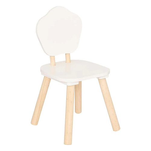 Atmosphera Chaise Enfant Douceur 47cm Blanc