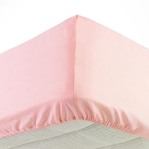 Douceur D'Interieur Drap Housse Jersy 160x200cm Rose Dragée