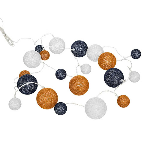 Atmosphera Guirlande LED en coton - Multicolore
