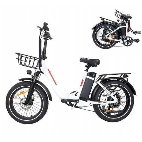 velo electrique pliable DZ2030 - Moteur 1000W - batterie 16Ah - Autonomie 100km - avec pneus 20"*4.0 et SHIMANO 7 speed