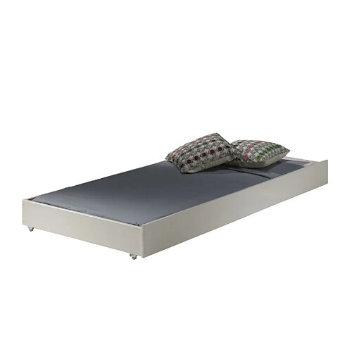 VIPACK Lit-tiroir gigogne Scott coloris blanc