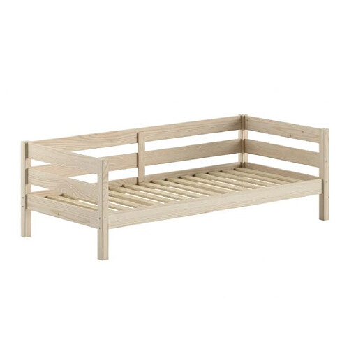 VIPACK Lit capitaine Margrit 90 x 200 cm finition pin laiteux (93)