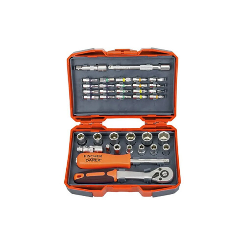 Fischer darex Coffret douilles et embouts - Graphite