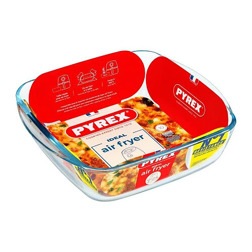 Pyrex plat carré pour four en verre borosilicate