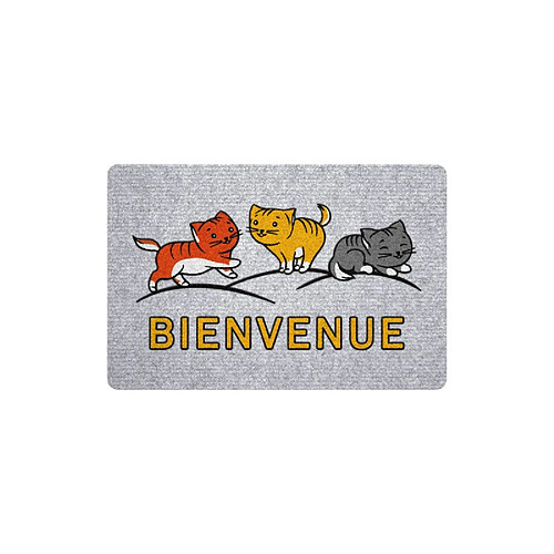 I.D. Mat  TAPIS GREYFLOCK CHATS BIENVENU 40X60CM IDMAT - GREYF4060CHATS