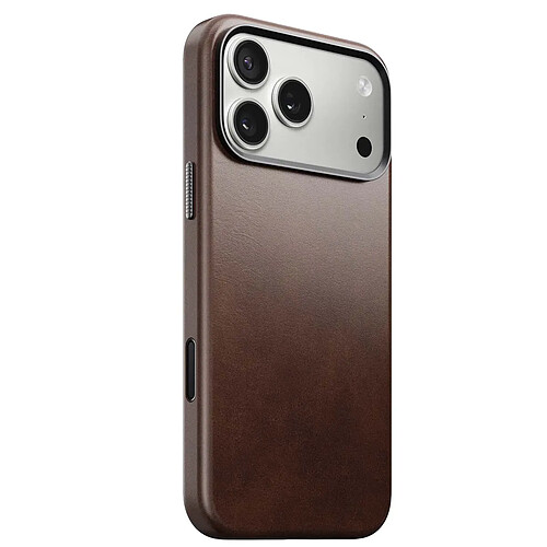Nomad Coque Cuir iPhone 17 Pro Max Marron foncé