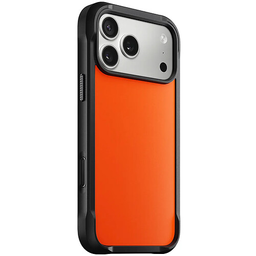 Nomad Coque pour iPhone 17 Pro MagSafe Cadre Renforcé en TPU Antichocs Noir / Orange