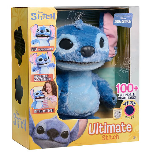 Disney peluche interactive Stitch - Bleu