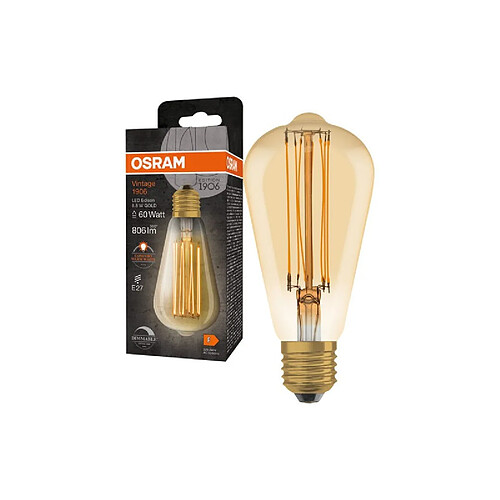 Osram ampoule LED E27 Vintage 1906 ST64