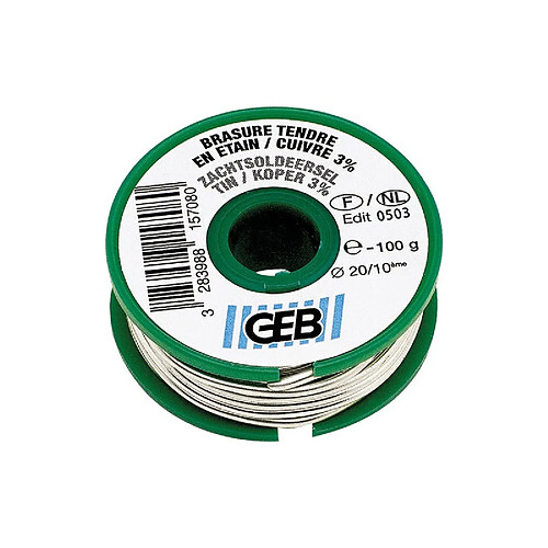 BOBINE ETAIN CUIVRE 3% BOBINE 100G GEB - 815708
