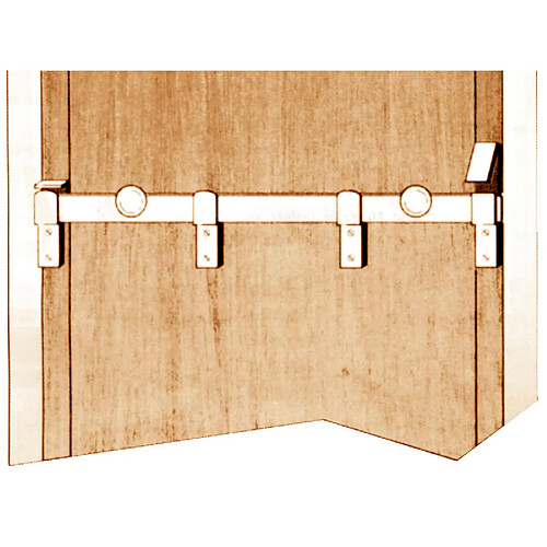 Hercule Barre de sécurité à boutons - Noir