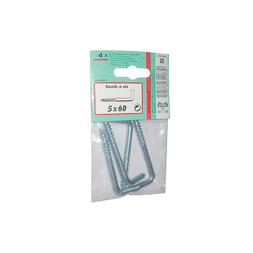 Vynex Gond à vis pour pentures - Lot de 9