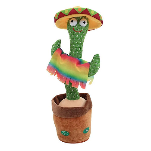 Arzopa peluche cactus interactif - Vert