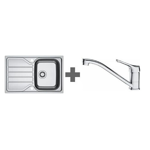 Pack évier inox + mitigeur chromé - 464467 - FRANKE
