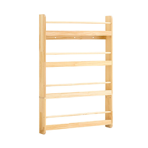 SoBuy Étagère murale Montessori naturel 80x12x118 cm KMB08-N