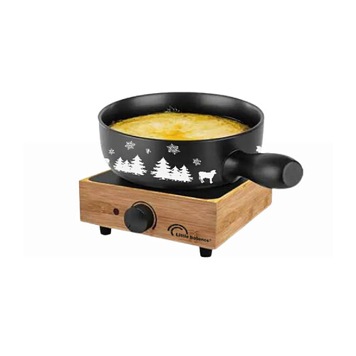 Service à fondue 8 personnes bois - 8966 - Little Fondue Meuuuh - LITTLE BALANCE