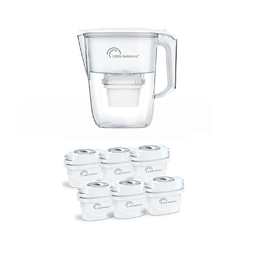 Carafe filtrante + lot de 6 cartouches filtrantes - 8634 - LITTLE BALANCE