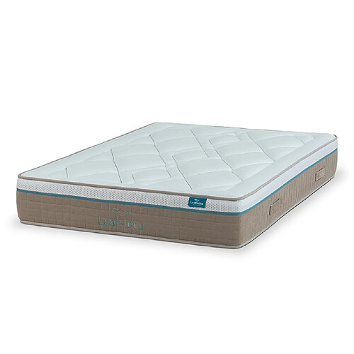 Leafsleep Matelas Nature Prime Viscogel — Gel viscoélastique thermorégulateur, tissu Tencel™.
