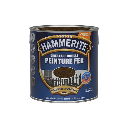 HAMMERITE FER MARTELE 0.25L CHATAIGNE HAMMERITE - 5093317