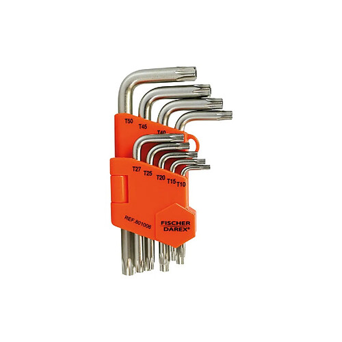 Fischer darex Jeu 9 clés Torx tamper