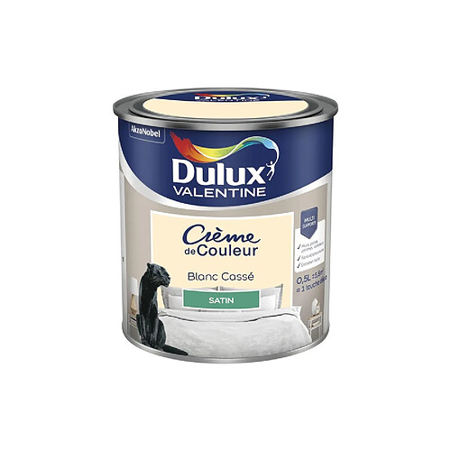 VALENTINE CREME COUL.SAT.0.5L BLC CASS DULUX VALENTINE - 5581816