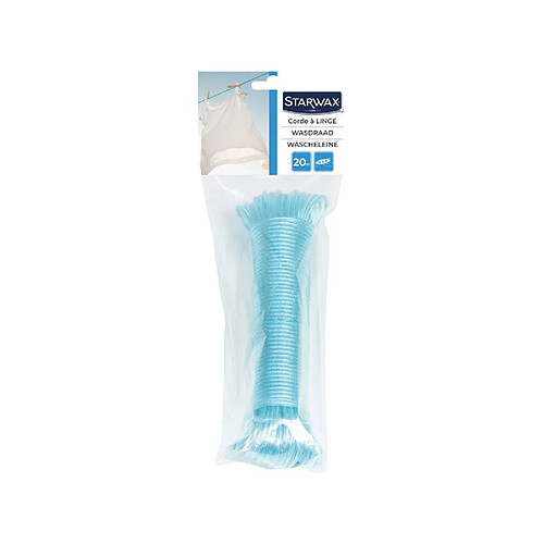 Starwax Corde à linge acier galvanisé - 20 m