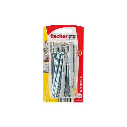 Fischer Cheville à frapper nylon - Blister de 10