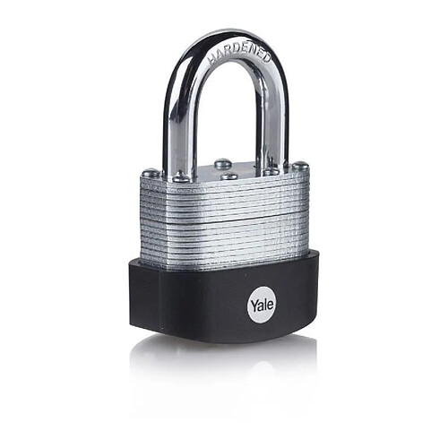 YALE Cadenas extérieur acier laminé 50 mm, anse acier cémenté, 3 clés