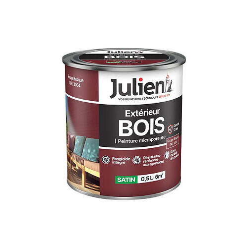 JULIEN BOIS MICROPOREUX ROUGEBASQ.0L5 JULIEN - 5695791
