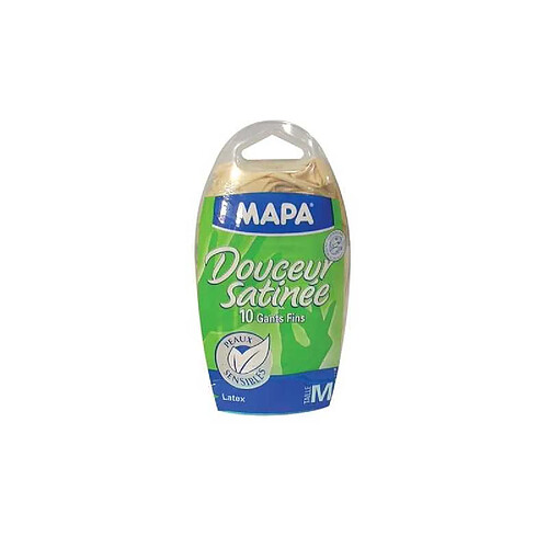 Mapa Gants en latex Douceur Satinée - Taille M - Lot de 10