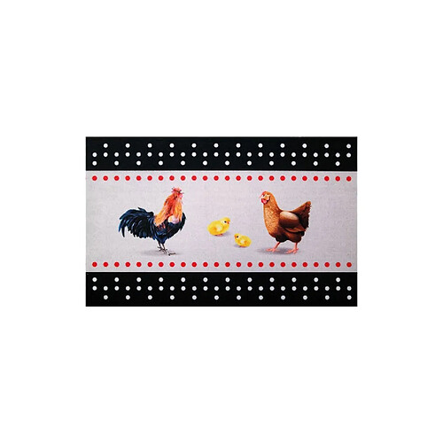 I.D. Mat  TAPIS CUISINE 50X80CM POULES IDMAT - DCUIS5080POULES