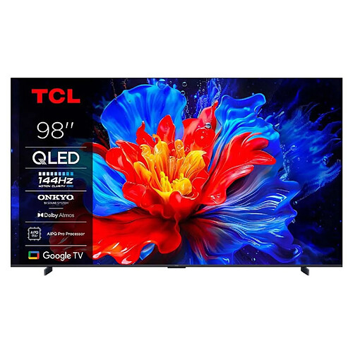 TV QLED Tcl 98P89K 248 cm 4K UHD Aluminium brossé