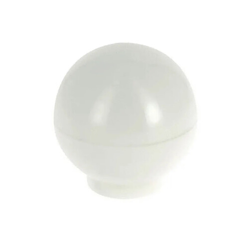 Cadap Bouton boule rond plastique - Blanc