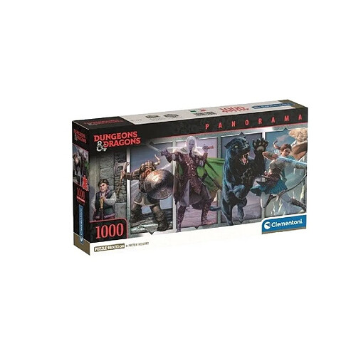 Clementoni Puzzle Panorama Donjons & Dragons - 1000 pièces