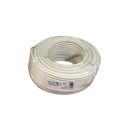 Electraline Câble HO5VV-F 3G 2,5 mm² couronne - 50 m