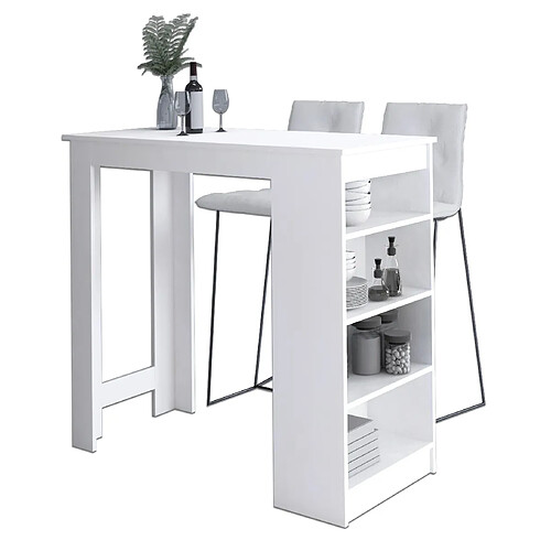 Akord Table de bar - Blanc