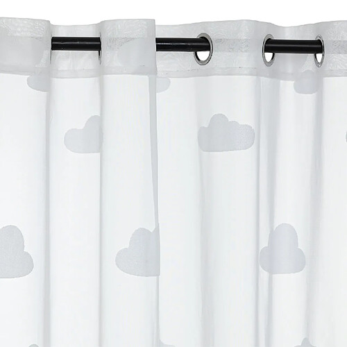 Atmosphera Voilage nuage - 140 x 240 cm - Blanc