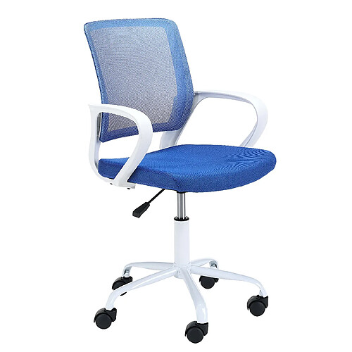 Akord Fauteuil pivotant bébé - blanc et bleu