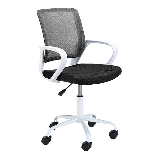 Akord Fauteuil Pivotant Blanc/Noir 46X47X85