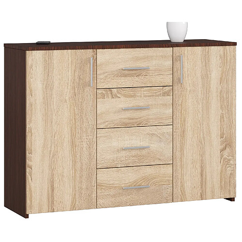 Akord Dressoir Wengé/Chêne Sonoma 110X35X80