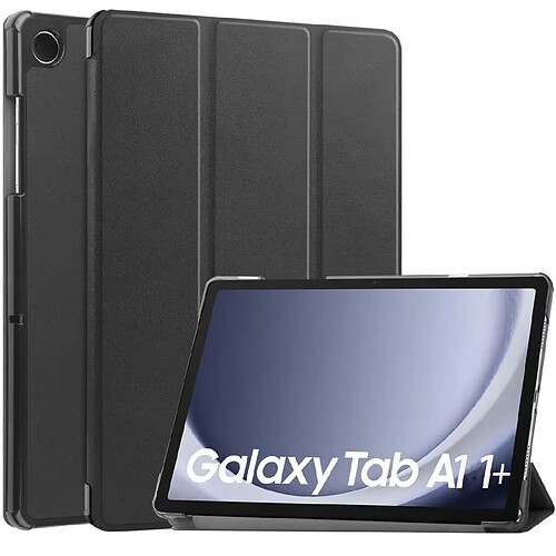 Xeptio Etui housse protection Smartcover noir pour Samsung Galaxy Tab A11+ / Tab A11 Plus 11 pouces Pochette coque