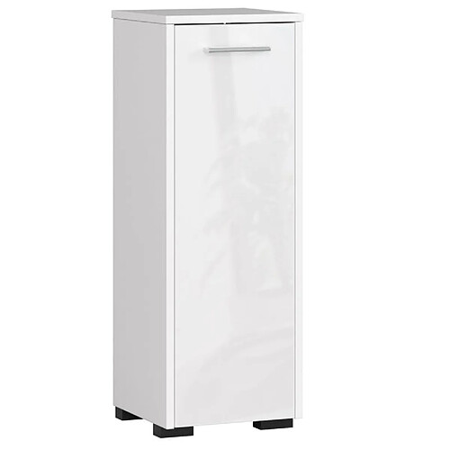 Akord armoire de salle de bain sur pieds - Blanc