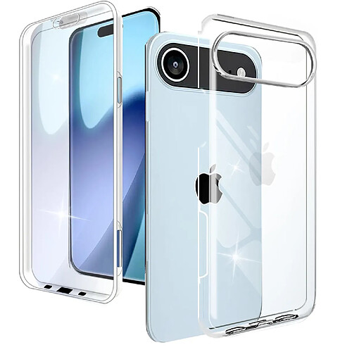 Coque 360 degrés intégrale pour Apple iPhone Air 5G Protection arrière PC Case et Avant en TPU Transparente - XEPTIO